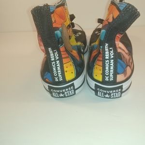 Hi top. Superman Chuck Taylors